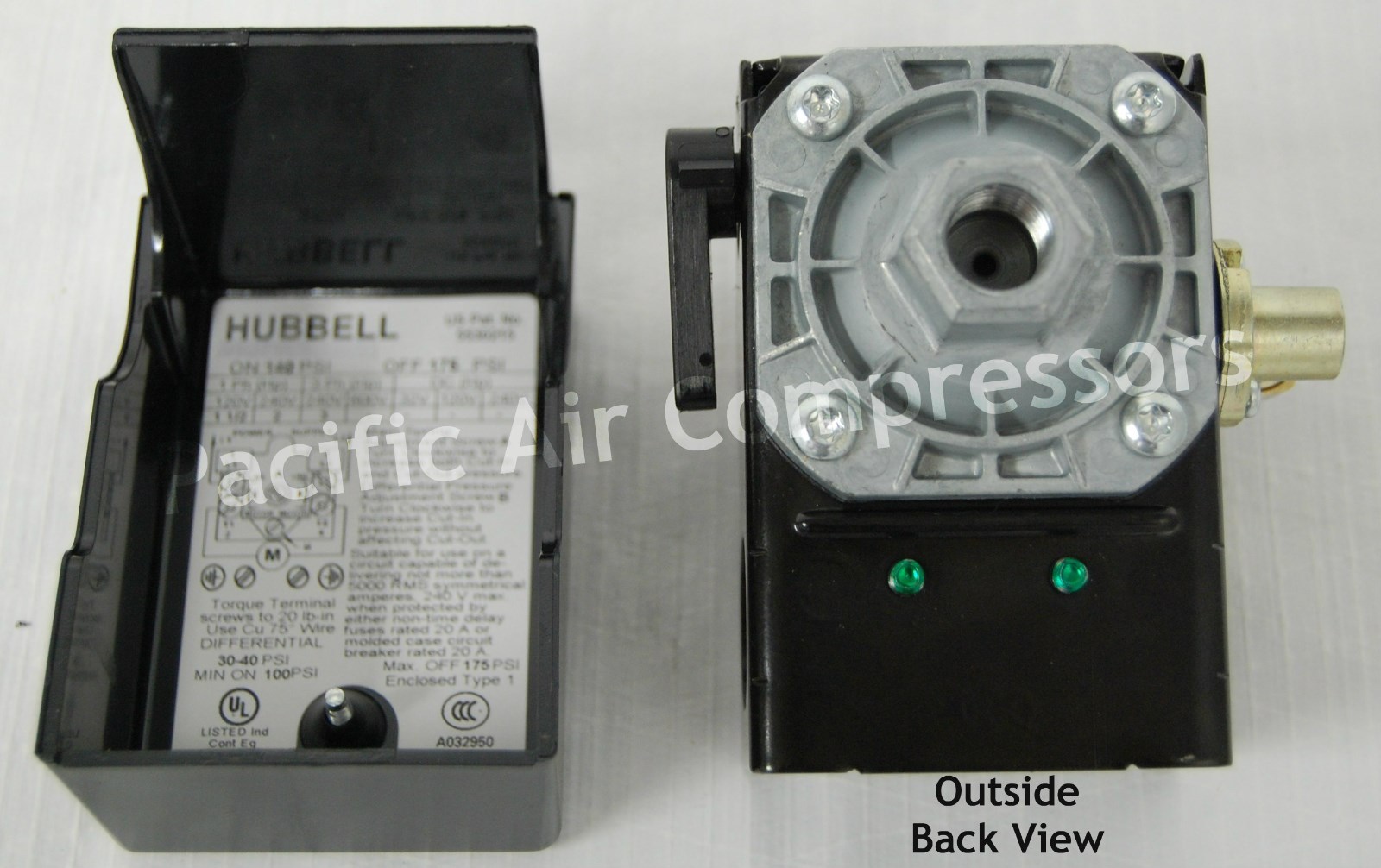 56289671 INGERSOLL RAND COMPATIBLE PRESSURE SWITCH 95-125 PSI 1/4'' FPT