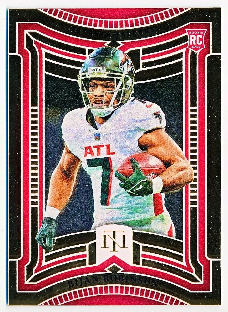 Bijan Robinson Panini National Treasures Treasure Hunt #THSBR Gold