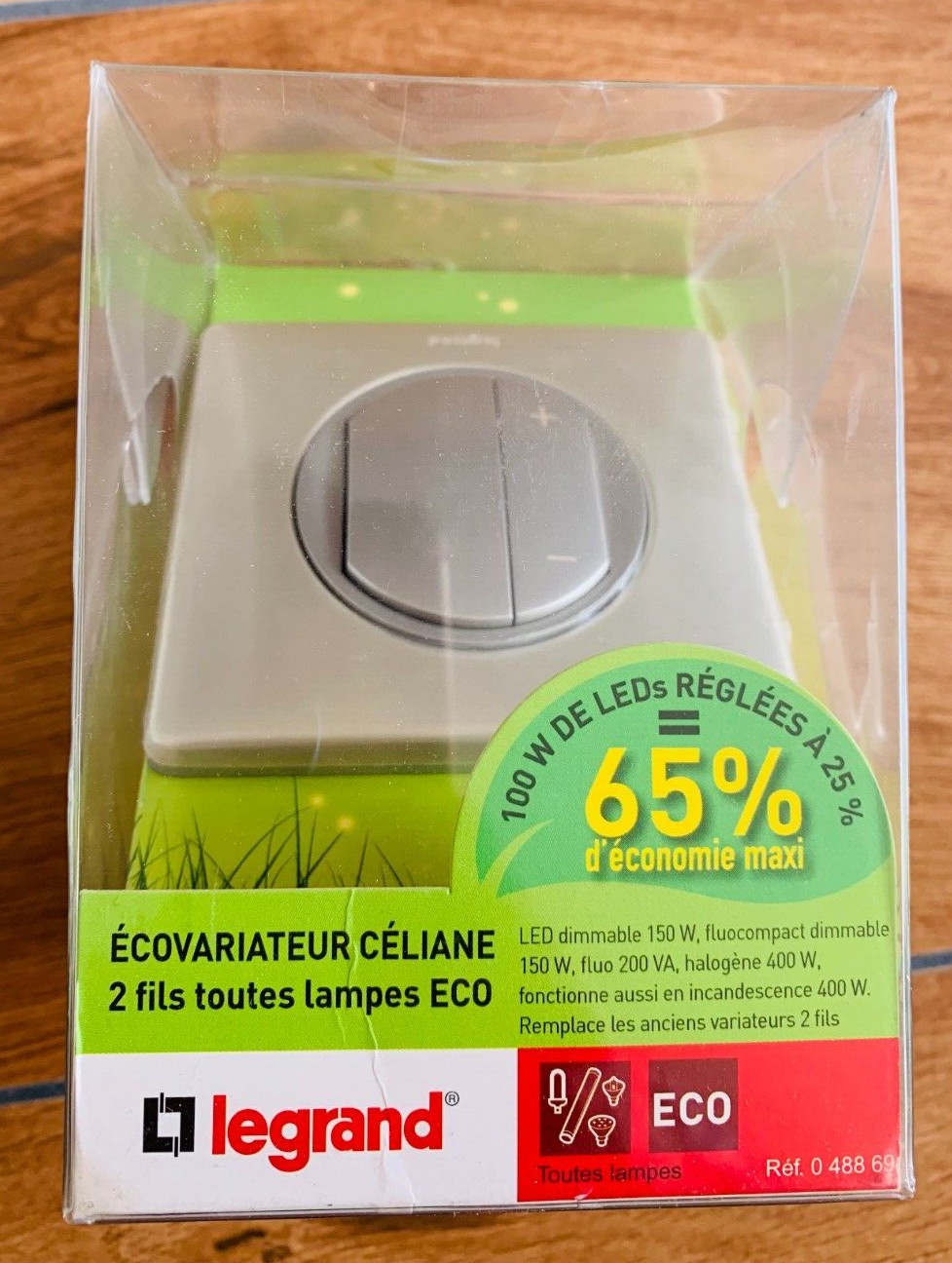 Écovariateur Legrand 048869 universel Céliane pour variateur LED