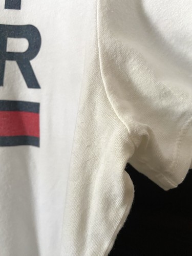 Vintage Tommy Hilfiger Denim Spellout T-Shirt Men's Size Medium Logo Tee - Picture 6 of 9