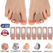 8× Hammer Toe Straightener Hammer Toe Splints Broken Toe Wraps Toe Corrector USA