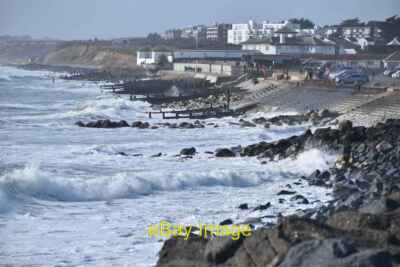 Foto 6x4 Windy Day at Milford on Sea Keyhaven c2022