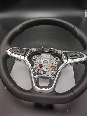 NEU + Original VW Golf 8 Multifunktionslenkrad Leder 5H0419089 JB VDH - Bild 1 von 4