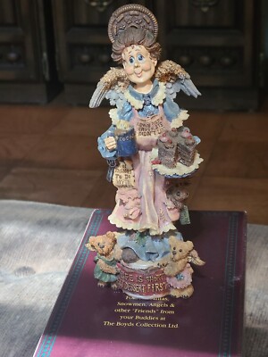 Boyds Bears & Friends, Folkstone, Auntie Cocoa M. Maximus Chocolate lover Angel