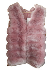 Absolutely Beautiful Pink Fluffy Gilet From Cherry Koko Size Uk8/10