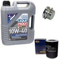 MotoröL Set 10W-40 5 Liter + ÖLfilter Sk 809 + Schraube FüR Fiat Ducato 2.5 2.8
