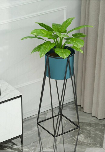 Wickerfield Metal Planter Stand With Plant Pot Flower Pot for Indoor Or Balcony - Picture 19 of 22