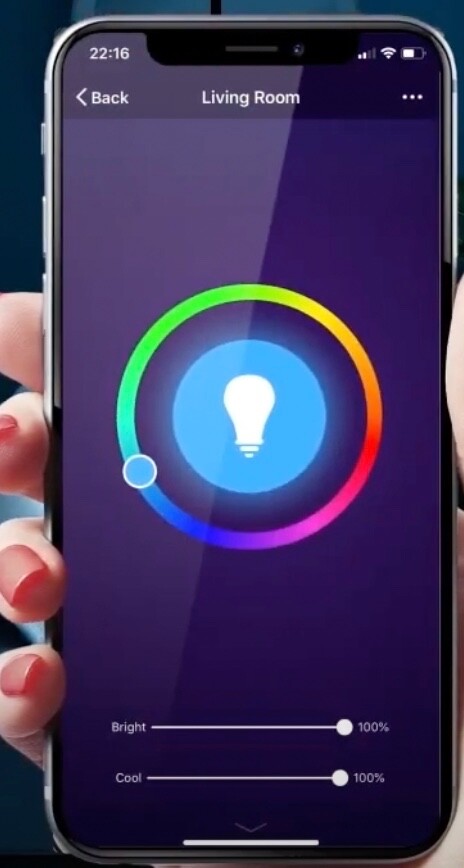 10X, A19 LED SMART Light Bulbs W/ Bluetooth E26, RGBW Color Changing 2700K