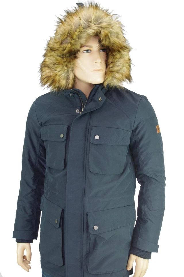 JACK & JONES Jacket Parka Navy Blue Man Michigan Parka Jacket Navy 12123585 - Image 3 of 4