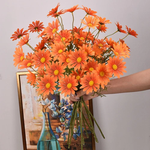 Artificial Silk Fake Daisy Flowers Bouquet Wedding Party Home outdoor Decor UK - Picture 6 of 26