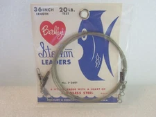 2 Berkley Steelon Leaders 36" Inch 20 lb Stainless Steel Nylon Coated Leader