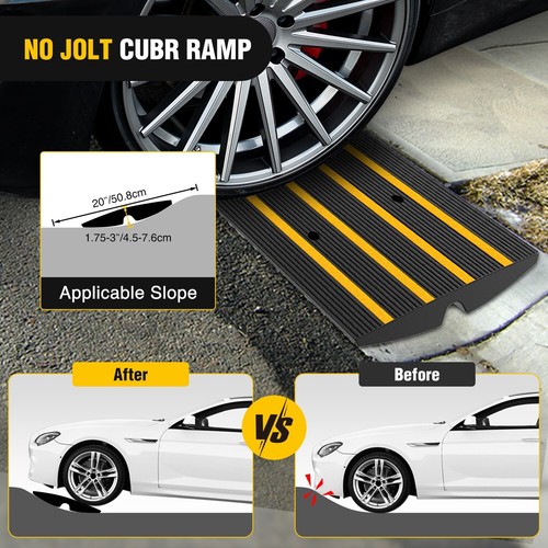 Nilight Driveway Curb Ramps 2.6 Inch High Heavy-Duty for Car Truck 2 ...