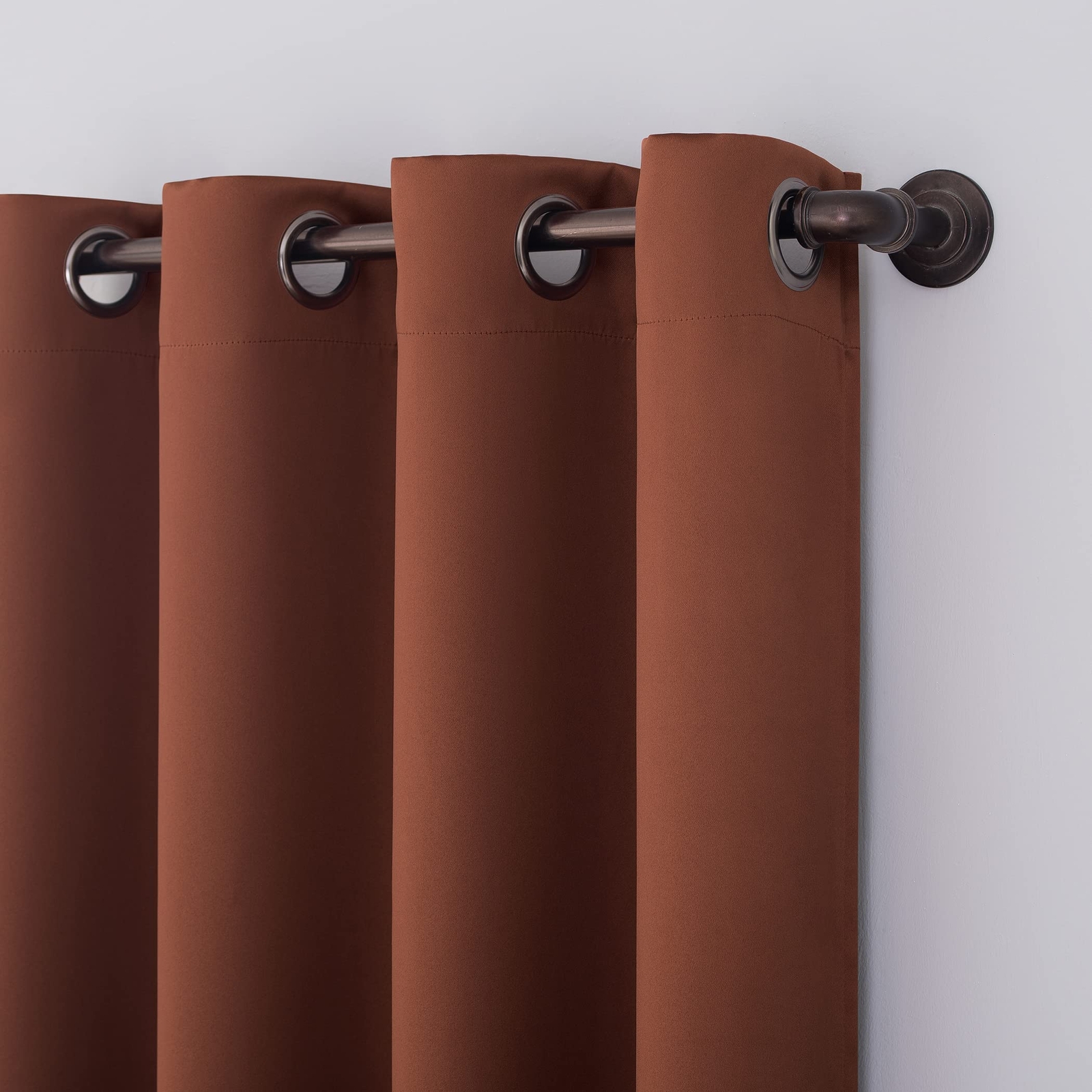 Nordic 2-Pack Blackout Grommet Curtain Panels Theater Grade 100% Light Blocking