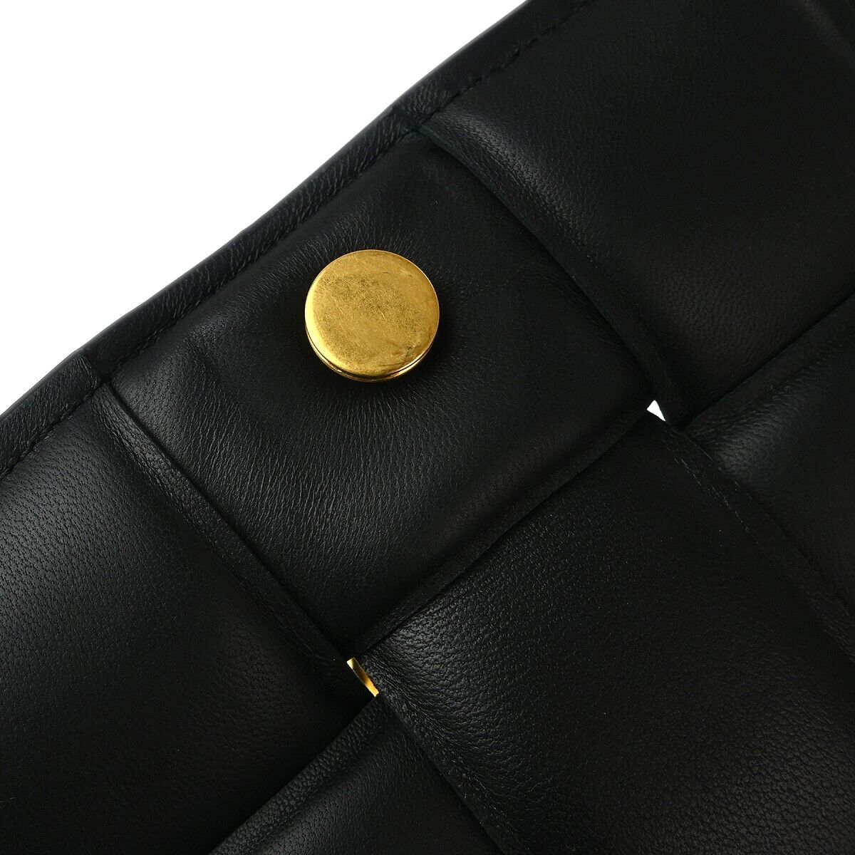 Bottega Veneta Black Leather 2way Shoulder Handbag Bottega Veneta Black Leather 2way Shoulder Handbag
