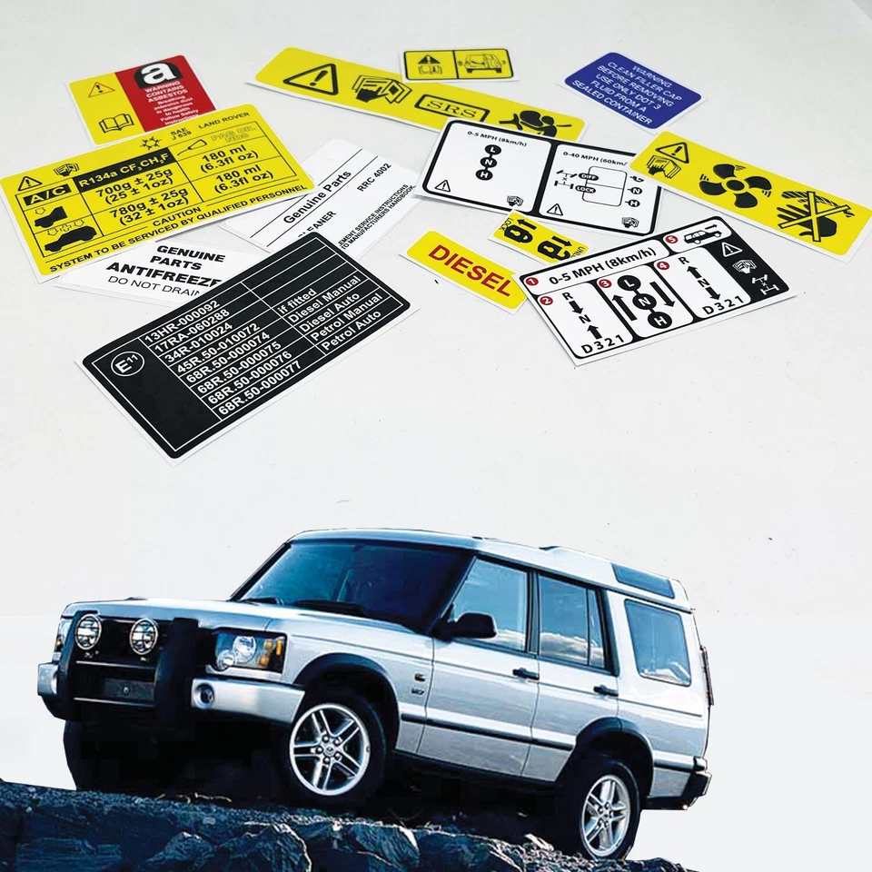 Landrover Discovery 2 300 tdi Restoration Warning Caution Engine Stickers Labels - Image 2 of 3