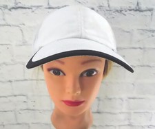 PLAIN 2-TONE WHITE  BLACK Dad / Mom Cap Hat Embroidered Hook  Loop Adjustable