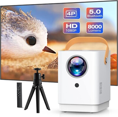 Surerheel Q3, tragbarer Projektor 4K unterstützt, integriertes neuestes Android OS 9.0
