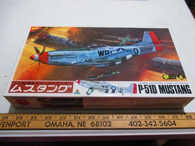 Vintage 1/48 Nichimo P-51D  Mustang  Plastic Model Kit # 4801-250