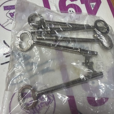 LOT OF 5 NEW IN BAG ILCO 2B 2 B 2/2B SKELETON KEYS LOCKSMITH