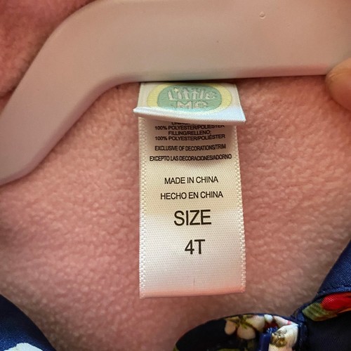 Little Me Floral 4T Quilted Puffer Jacket - Picture 5 of 5