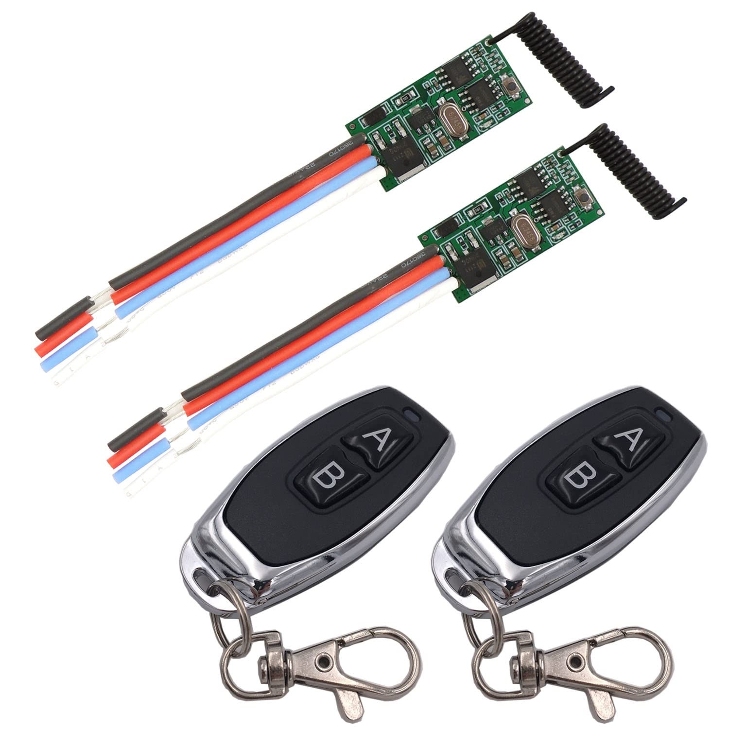 DieseRC Interruttore Telecomando 433MHz 2 Moduli e 2 Trasmettitori Wireless