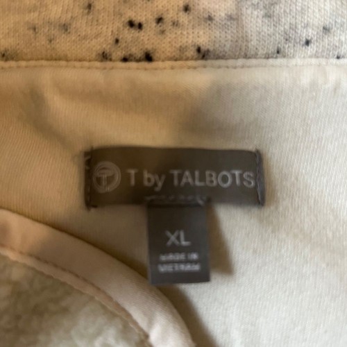 T by Talbots Vest, XL Cream Sherpa Warm Cozy Zip-up with Pockets Casual Winter - Picture 6 of 11