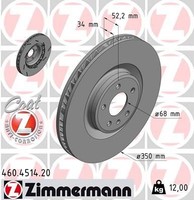 Zimmermann Bremsscheibe 460.4514.20 FüR Porsche
