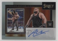 2024 Panini Select WWE Ringside Action Signatures Akam #RA-AKM Auto 01wt