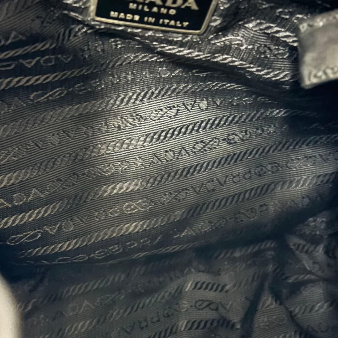 Authentic Prada Backpack with Triangle Logo, Blac… - image 8