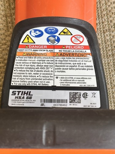 Tagliasiepi a batteria Stihl HSA 56 *Usato* TESTATO - Foto 7 di 17