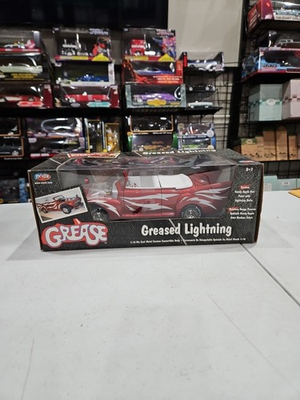 #ad #ad greased lightning 1 18 Diecast Movie Car John Travolta Red With White 🇺🇸 SHIPP $169.00