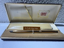 Vintage Cross 1/20th 14KT Gold Filled Medium Point Pen USA Monogrammed