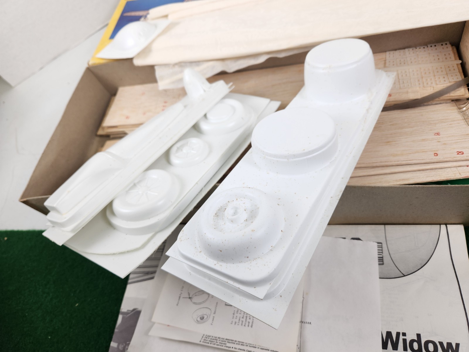 Vintage Sterling Models P-61 Black Widow balsa Model Airplane kit E-15 UNBUILT! 