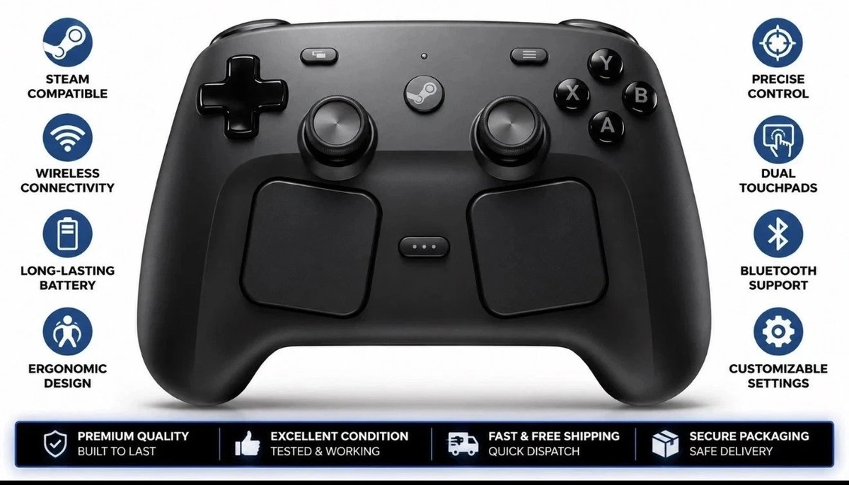 Steam Controller Black Bluetooth Gen 2 2026 BRAND NEW PRESALE