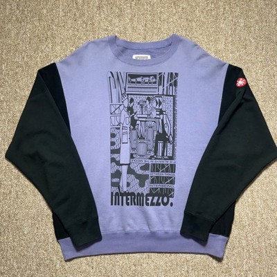 Cav Empt C.E 18AW MD Intermezzo Crew Neck Sweatshirt Lilac Large Made in Japan