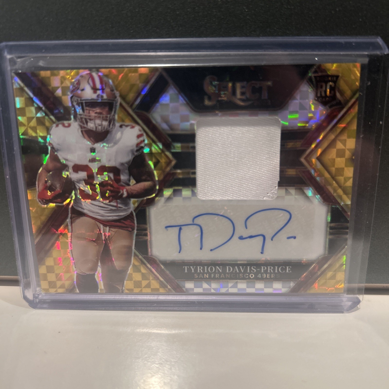 2022 Panini Select Tyrion Davis-Price Rookie Patch Auto Prizm #RSM-TD /10