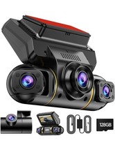 4 Channel 360  Dash Cam Front Rear Inside 1080P Car Camera 24H Parking Monitor