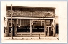 K49 Vermontville Michigan Rppc Postcard C1910 Allen Eckhart Lentz Store 505