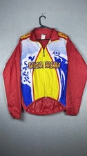 Louis Garneau Cycling Jacket Mens Small Red Windbreaker Santa Barbara Fastrack