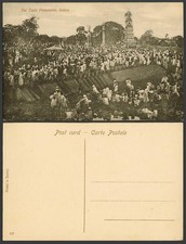 India Antigua Postal Indore, Procesión Tazia Calle Festival Pagodas Torres