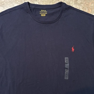 Polo Ralph Lauren Shirt Mens XLT XL Tall Blue Short Sleeve Tee Basic Essentials - Image 1 of 4