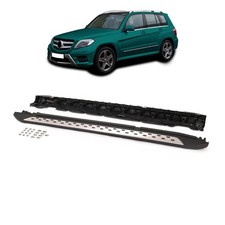 Alu Seitenstufen Einstiegsleisten passend für Mercedes GLK Klasse X204 2008-2015