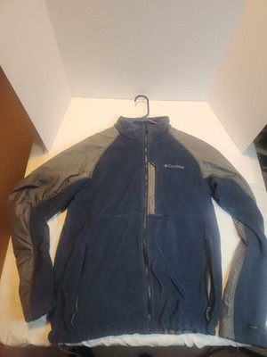 Columbia Interchange Jackets Mens Size Large Navy Blue And Grey Zip UP
