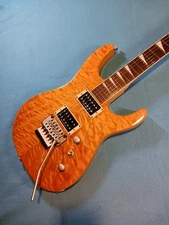 RARE 1998 MIJ JACKSON PRO Series DK2 Dinky•SWAMP ASH Body•QUILTED MAPLE TOP 