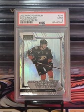 Leo Carlsson 2023-24 OPC Platinum Marquee Rookie Arctic Freeze /99    PSA 9