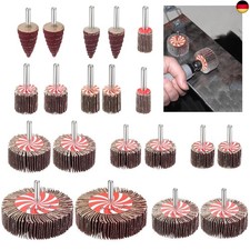 Wkmamo 20 St&uuml;ck Lamellenschleifer, Schleifk&ouml;pfe F&auml;cherschleifer Set 10 Gr