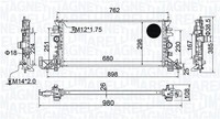 Magneti Marelli KüHler WasserküHler MotorküHler FüR Opel Astra K 1.0 Turbo