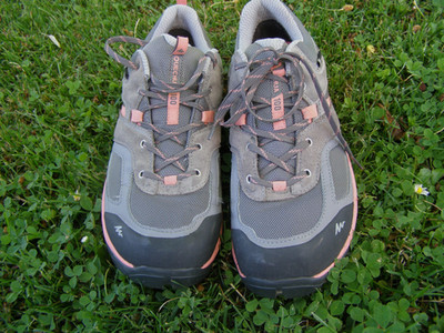 Quechua Damen Trekkingschuhe * Gr. 41/ 26 cm * grau/koralle * waterproof * top!