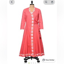 Bhama Couture Pink Wrap Around Dress Size Small
