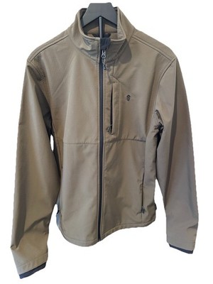 Free Country Men's Super Softshell 3-Layer Jacket Putty Size Small (34-36)  NWOT